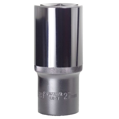 Насадка шестигранная длинная 1/2" 27мм CrV ULTRA 6072272