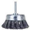 Щетка проволочная чашеобразная Ø75мм хвостовик Ø6мм (стальная витая) SIGMA 9028071