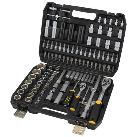 Набор насадок торцевых и биты 1/4" 1/2" 114шт CrV SIGMA 6003781