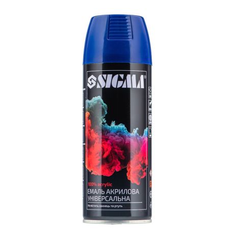 Эмаль аэрозольная акриловая 400мл RAL 5022 темно-синий глянец SIGMA 2737151