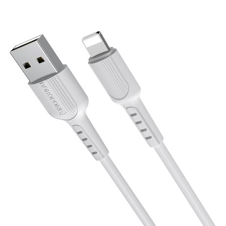 Кабель Borofone BX16 USB to Lightning 1m белый
