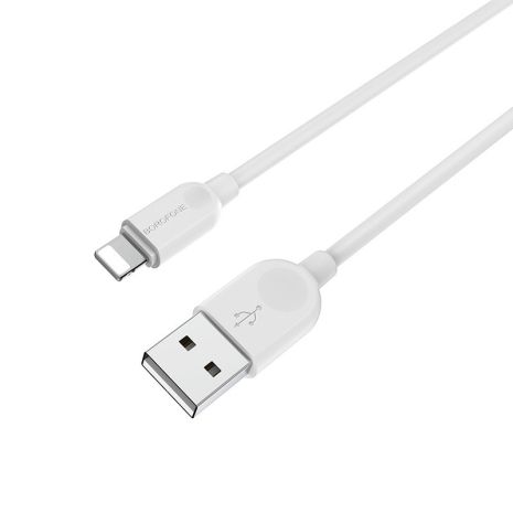 Кабель Borofone BX14 USB to Lightning 2m белый