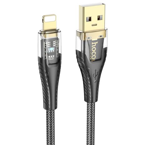 Кабель Hoco U121 USB to Lightning 1.2m черный