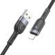 Кабель Hoco U117 USB to Lightning 1.2m черный