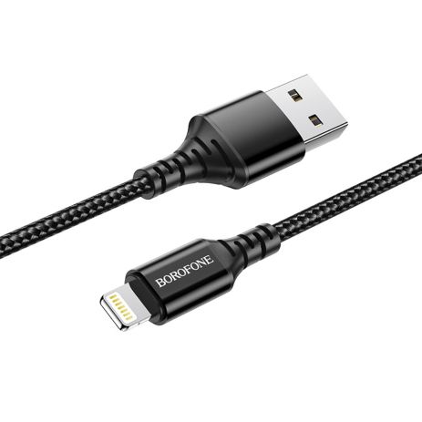 Кабель USB Borofone BX54, USB to Lightning, 2.4А, 1m, чорний