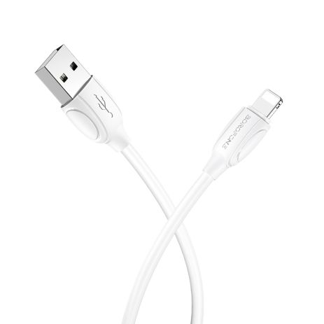 Кабель Borofone BX19 USB to Lightning 1м білий