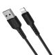 Кабель Borofone BX16 USB to Lightning 1m черный