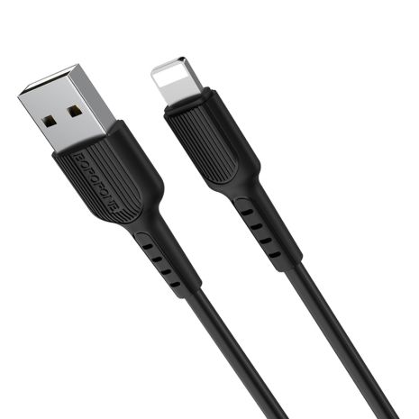 Кабель Borofone BX16 USB to Lightning 1м чорний