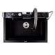 VALESO IRENA 6846 матова гранітна мийка Чорна