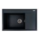 Гранітна кухонна мийка VALESO AZURIT 7950 матова антрацитова
