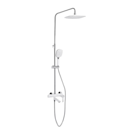 Душова система універсальна Qtap Grand на три споживачі (з виливом) QTGRAWCR1004 Chrome/White Душова система універсальна Qtap Grand на три споживачі (з виливом) QTGRAWCR1004 Chrome/White