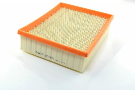 Фильтр воздушный Renault Clio II, Espace IV, Laguna II 1.6-3.5(01-), (с металлической сеткой), SHAFER (SX7422)