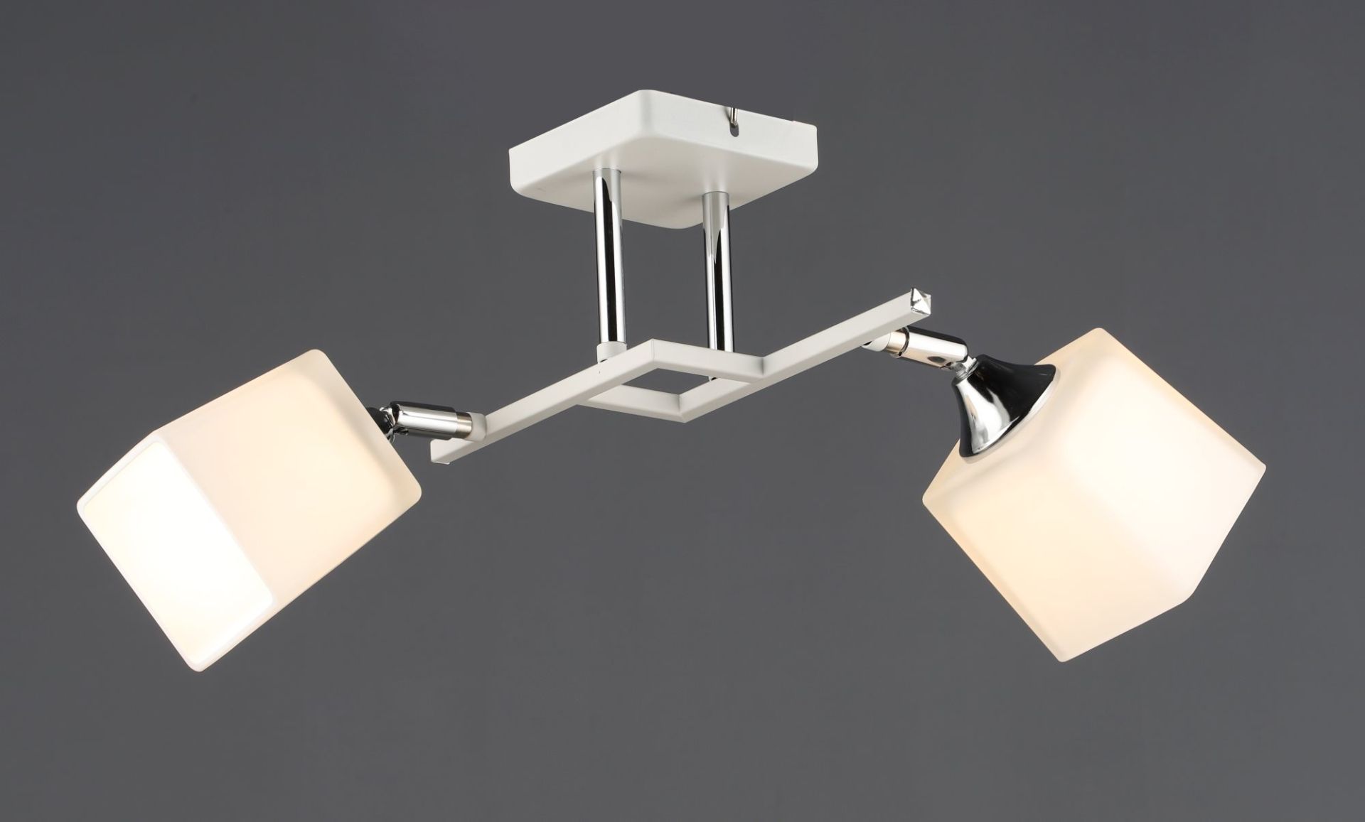 Люстра потолочная Valeso B N6646/2 WT+CR с двумя плафонами Люстра потолочная Valeso B N6646/2 WT+CR с двумя плафонами