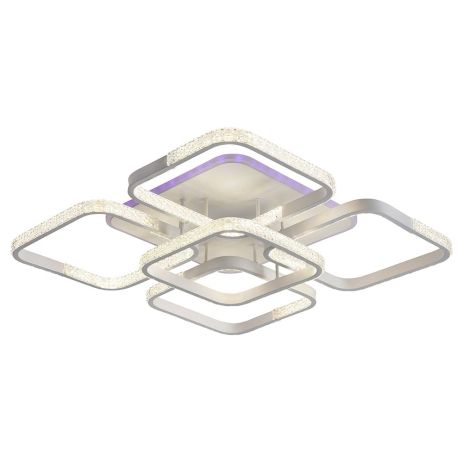 Люстра потолочная светодиодная с музыкальной колонкой и RGB подсветкой для большой гостиной VALESO YZD1271