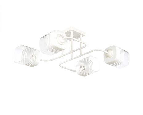 Белая декоративная люстра INTEREES IS 70195-4 WH Белая декоративная люстра INTEREES IS 70195-4 WH