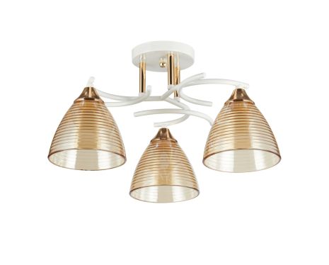 Декоративна люстра INTEREES IS 5007-3 WH+FG Декоративна люстра INTEREES IS 5007-3 WH+FG