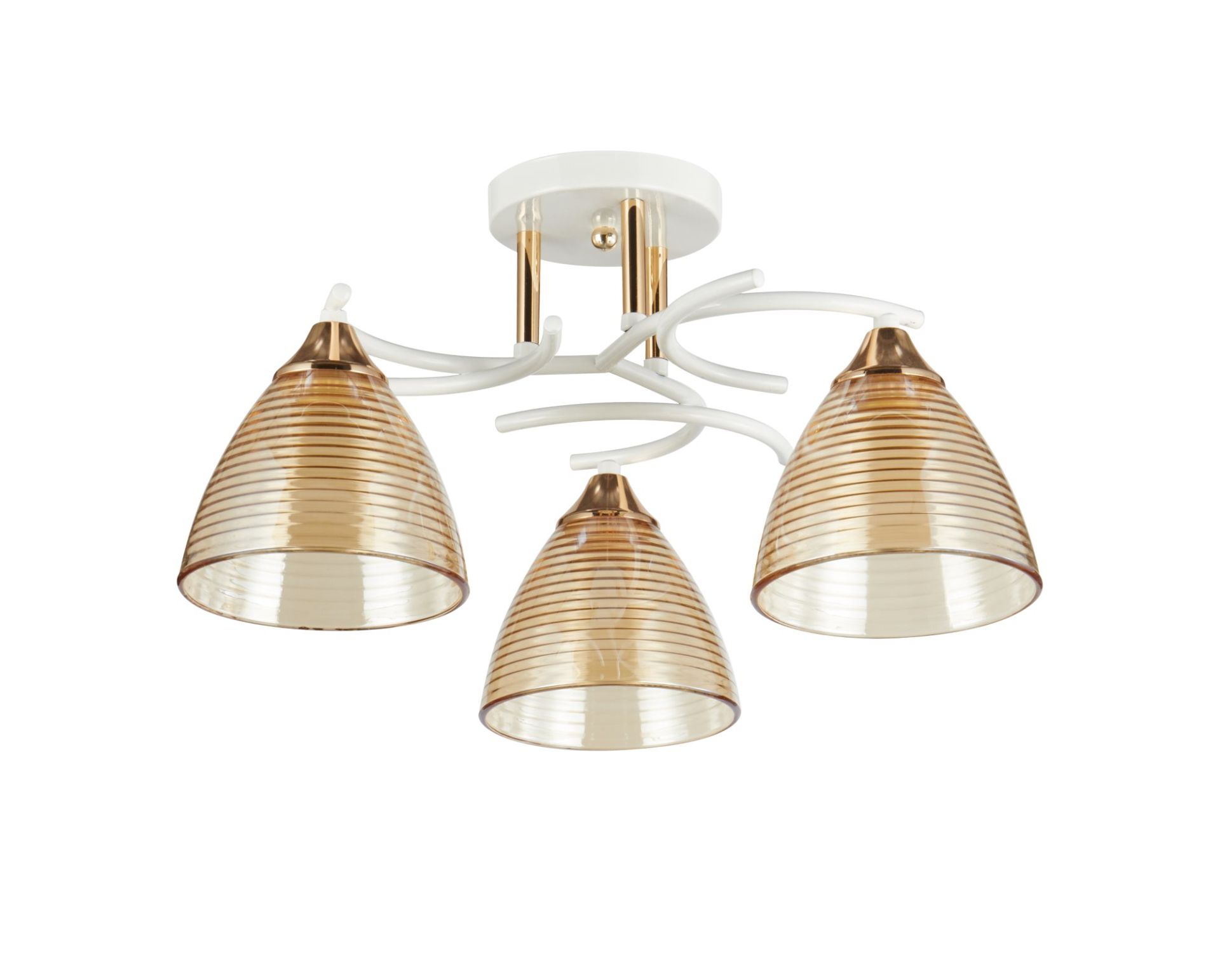 Декоративна люстра INTEREES IS 5007-3 WH+FG Декоративна люстра INTEREES IS 5007-3 WH+FG