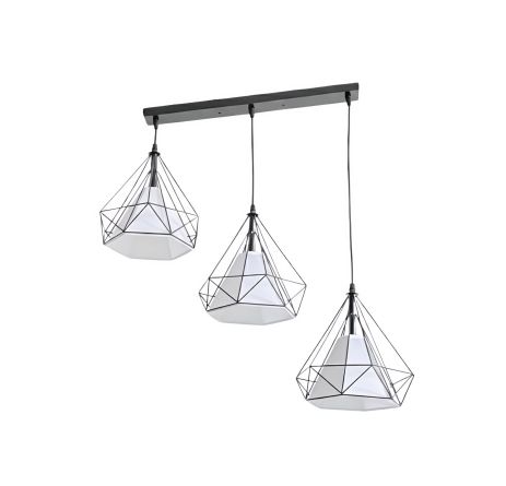 Подвесной светильник VALESO TY01B-3 Лофт, черный, на три плафона, E27