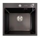Кухонна мийка 50*50 чорна Valeso Handmade (товщина 3,0/1.5)