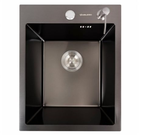 Черная кухонная мойка 40*50 VALESO Handmade (толщина 3,0/1,5) Черная кухонная мойка 40*50 VALESO Handmade (толщина 3,0/1,5)