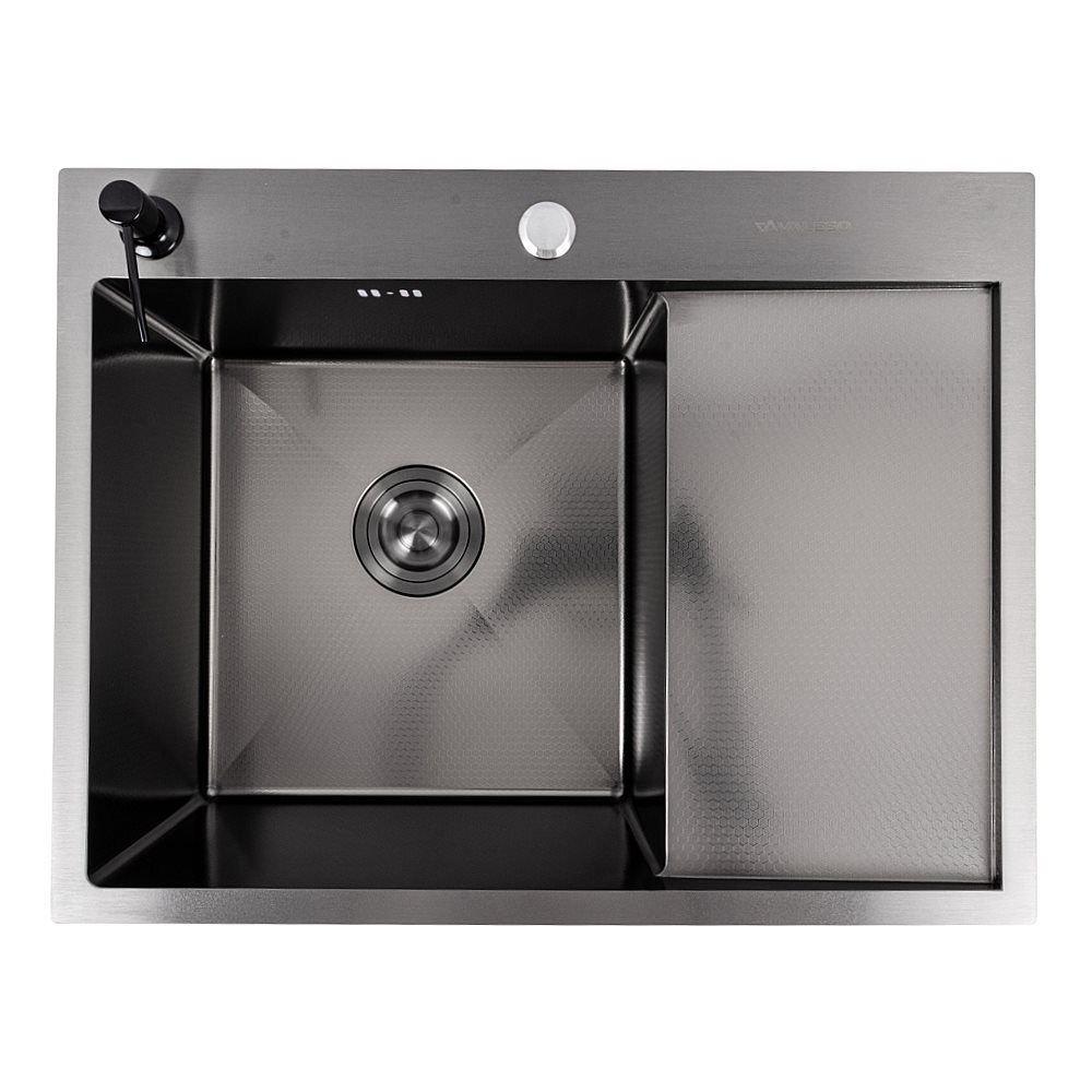 Кухонная мойка CM 65*50 L PVD черная VALESO Handmade DÉCOR 3.0/1.0 Кухонная мойка CM 65*50 L PVD черная VALESO Handmade DÉCOR 3.0/1.0