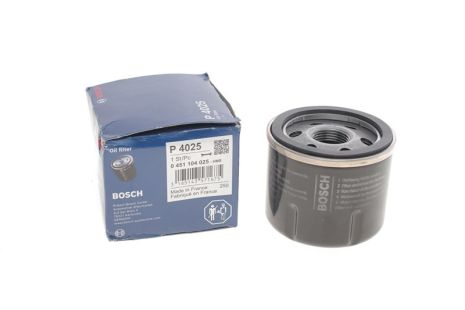 Фільтр оливи DACIA LOGAN, DACIA LOGAN MCV, NISSAN KUBISTAR, BOSCH (0451104025)