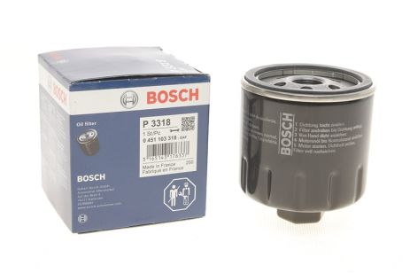Фільтр оливи AUDI A2, SEAT ALTEA, SEAT CORDOBA, BOSCH (0451103318) Фільтр оливи AUDI A2, SEAT ALTEA, SEAT CORDOBA, BOSCH (0451103318)