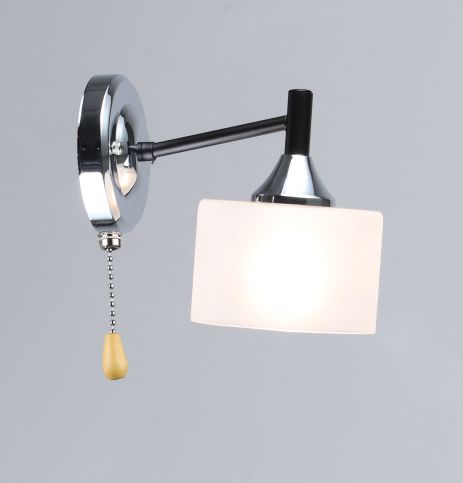 Настенное бра A4412/1W в черно-хромовом цвете