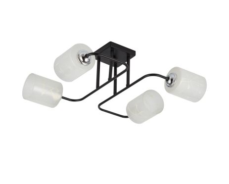 Декоративная люстра INTEREES IS 70196-4 BK+CR