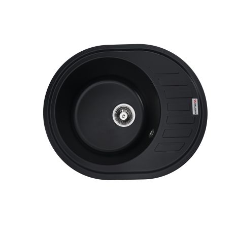 Гранітна мийка для кухні VALESO SOUL 6250 матова, Чорна