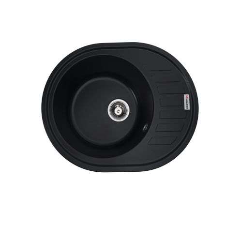 Кухонная гранитная мойка VALESO SOUL 6250, матовый черный цвет Кухонная гранитная мойка VALESO SOUL 6250, матовый черный цвет