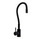 Чорний кухонний змішувач гнучкий VALESO NES-ZZ45