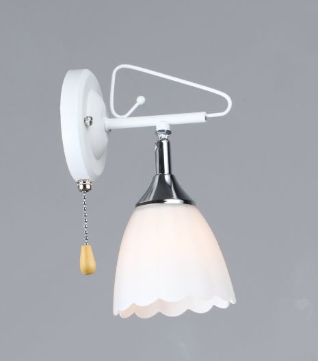 Бра настінне B N6684/1W Білий + Хром