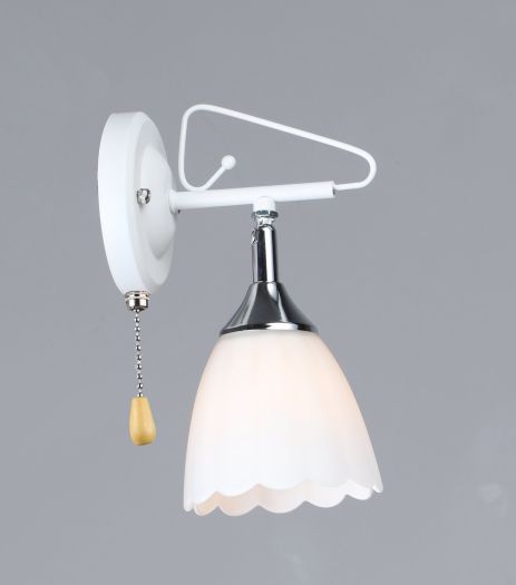 Бра настінне B N6684/1W Білий + Хром