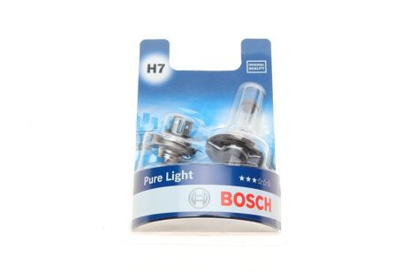 Лампа H7 55W 12V Pure Light бокс 2шт., SEAT N10320102, BOSCH (1987301411)