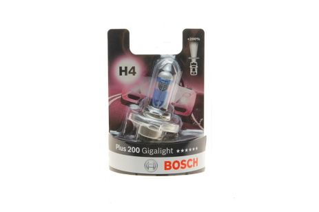 Лампа 12V 60/55W H4 Plus 200 Gigalight 1987301144, H4, TOYOTA 0050185, BOSCH (1987301144)
