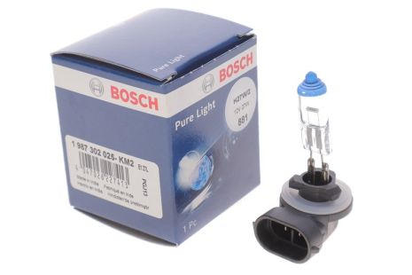 Лампа розжарювання протитуманної фари CHEVROLET AVEO, HYUNDAI TUCSON, BOSCH (1987302025)