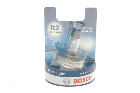 Лампа галогенна Bosch Pure Light 12В R2 45/40Вт, SUZUKI ALTO IV, BOSCH (1987301021)