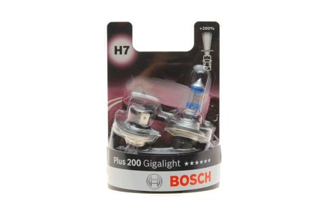 Лампа 12V 55W H7 Plus 200 Gigalight (к-кт 2шт) 1987301436, H7, BOSCH (1987301436)
