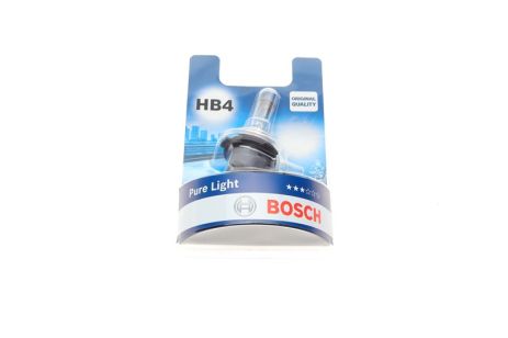 Лампа HB4 51W 12V Pure Light блистер, BOSCH (1987301063)