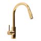 Кухонний змішувач Valeso NES-JL7 з висувною лійкою (PVD золото)