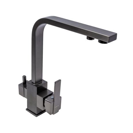 Кухонный смеситель PVD черный с фильтром, VALESO KTB2