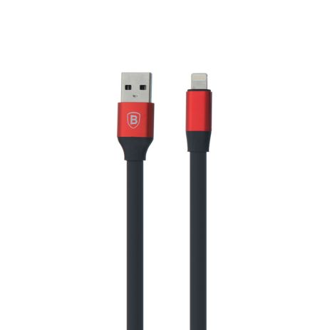 Кабель USB Baseus CALMBJ-B, USB to Lightning, 23см, 2А, Червоно-Чорний, 91