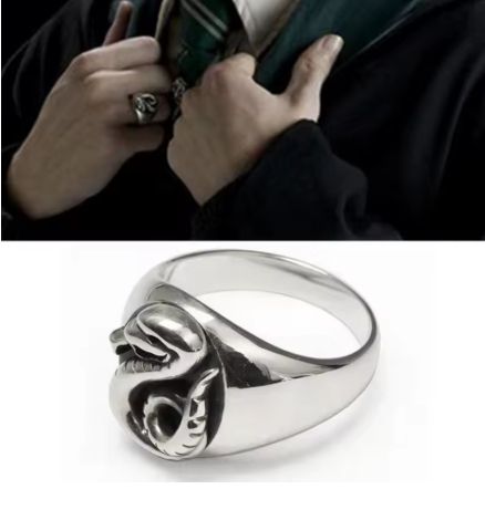 Кольцо змея волшебник магическая школа Малфой Семейный значок Слизерин с Гарри Поттера Кольцо змея волшебник магическая школа Малфой Семейный значок Слизерин с Гарри Поттера