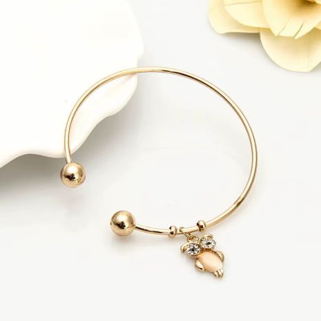 Браслет-манжет с совой браслет сова OWL с опалом