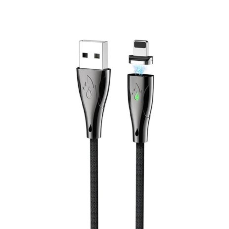 USB Кабель HOCO U75 магнітний USB - Lightning (1.2М) черный USB Кабель HOCO U75 магнітний USB - Lightning (1.2М) черный