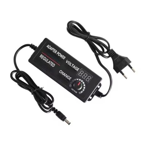 Блок питания регулируемый с экраном YSD-606 9V-24V.5A EU Универсальный для роутера, камер, DC-оборудования Блок питания регулируемый с экраном YSD-606 9V-24V.5A EU Универсальный для роутера, камер, DC-оборудования