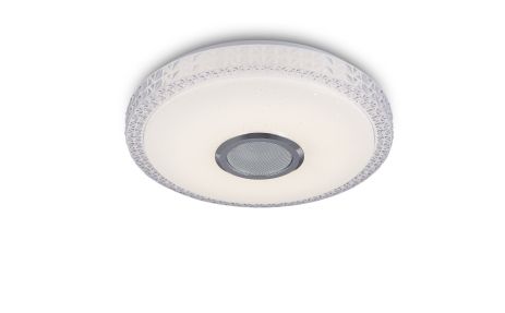 Светодиодный музыкальный светильник смарт VALESO LY371-400 WH для гостиной и спальни 48W+5W RGB Белый