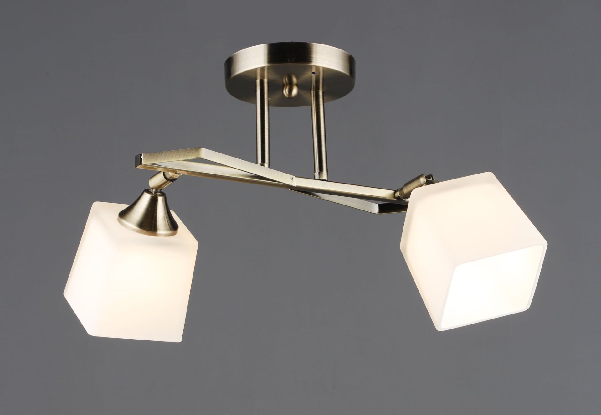 Стельова люстра VALESO B N6651/2 AB на 2 плафони Стельова люстра VALESO B N6651/2 AB на 2 плафони