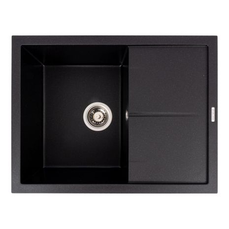 VALESO CRIPTA гранітна мийка 6550 матова Чорний металік